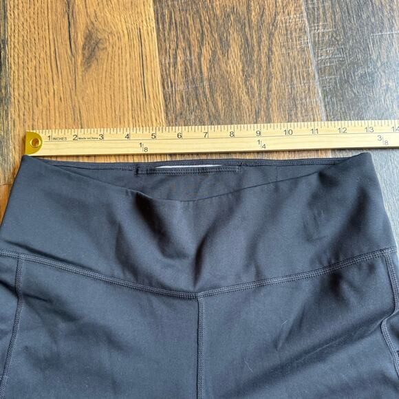 Nike Dri-FIT Cropped Leggings Women’s L Black Gray Panel Workout Pants - Picture 4 of 5